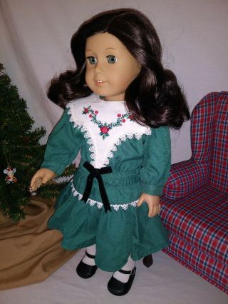 Retired American Girl Doll Ruthie Hair With Holiday Dress /tight Limbs