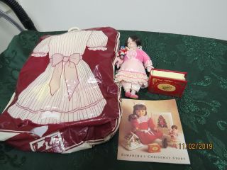 1986 Pleasant Company American Girl Samantha Christmas Dress Music Box Clara 1st