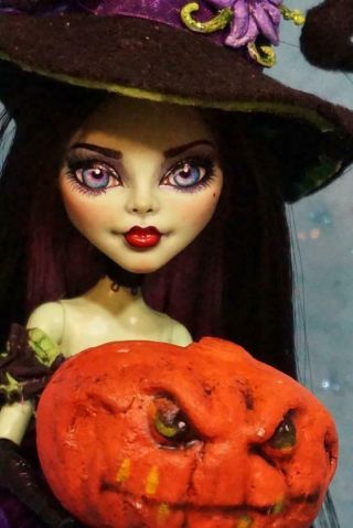 Zelda Monster High Ooak Amanita Repaint Art Doll Witch By Bordello