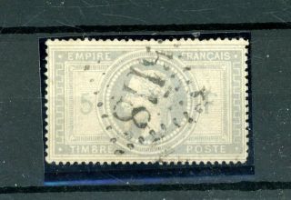 France 1869 5f Lilac/grey (sg 131) Royal Cert.  Fine - (o509)