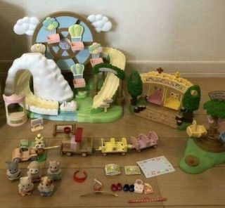Sylvanian Families Amusement Park Gift Set Doll Miniature House Animal Girl 10
