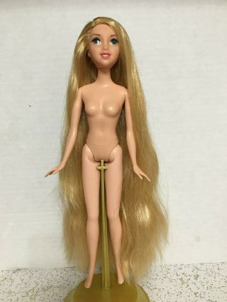 Disney Princess Rapunzel Grow & Style Tangled Barbie Doll Long Hair Green Eyes