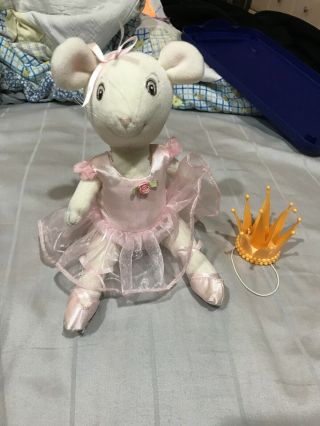 Angelina Ballerina Mouse Plush With Crown American Girl