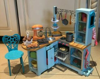 American Girl Gourmet Kitchen Set Most Items Incl.  Plus