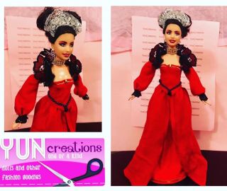 Ooak Vampire Barbie Doll Custom Madame Bathory The Blood Countess - Lady Dracula