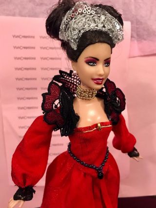 OOAK Vampire Barbie Doll Custom Madame Bathory The Blood Countess - Lady Dracula 2