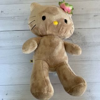 Hello Kitty Build A Bear Bab Sunkissed 18in Plush Tropical Tan Hawaiian Flower