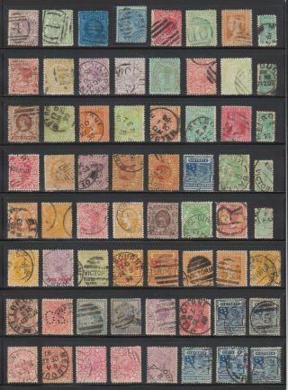 A6498: 19th C Victoria Stamp Collection; Better