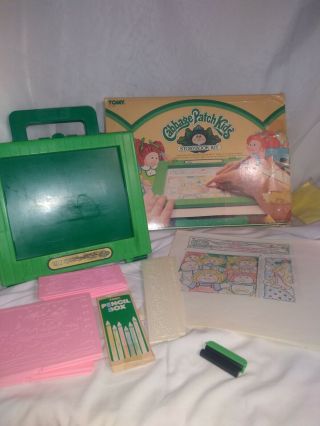 1983 Tomy Cabbage Patch Kids Storybook Drawing Kit Complete