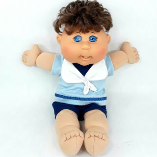 Cabbage Patch Kids Doll Toy Boy In Clothes Brown Brunette Hair