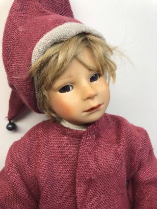15” Gotz Limited Dolls Susi Eimer Blonde Boy With Extra Sweater Forest Friends