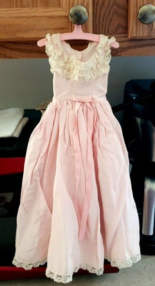 1958 Madame Alexander Cissy Doll Pink Nightgown Robe Clothes Set 3