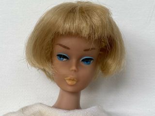1958 Barbie Doll American Girl Blonde Made In Japan Near