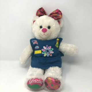 Build A Bear White Girl Scouts Cookies Apron Daisy Clothes Outfit White Plush