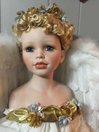 Porcelain Doll Aurora Angel 28 " Tall By William Tung