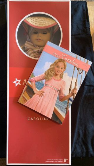 2012 American Girl Doll Caroline Abbott With Accessories,  Book And Box