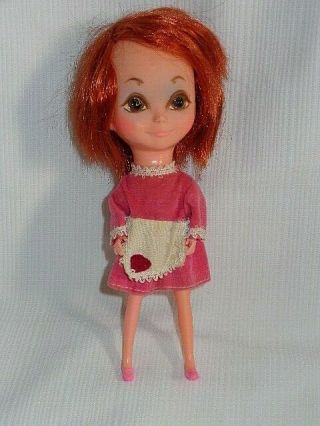 1968 Kamar Big Eye Doll Pre - Blythe Tia Maria Red Head