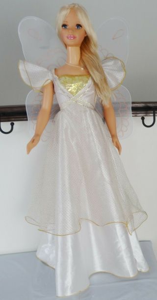 1992 Mattel My Size Angel Barbie Doll 38 " Blonde Hair Blue Eyes 3 