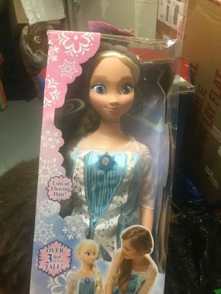 My Size Elsa Disney Frozen Nrfb Box 38 " 3 Feet Barbie