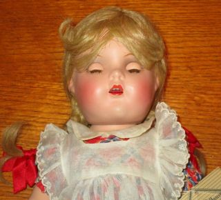 COMPOSITION MADAME ALEXANDER DOLL MCGUFFEY ANA 15 INCHES TALL OPEN MOUTH W TEETH 2