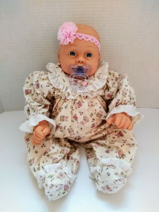 18” Realistic Reborn Baby Girl Doll W/pacifier Dimples Soft Cuddly Body