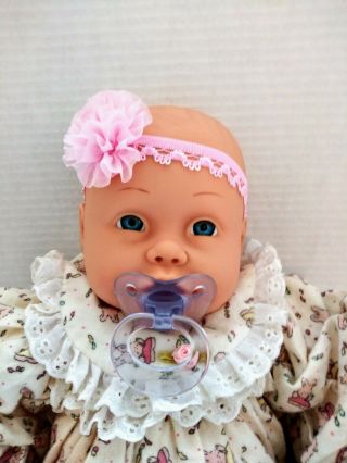 18” Realistic Reborn Baby Girl Doll w/pacifier dimples Soft Cuddly Body 2