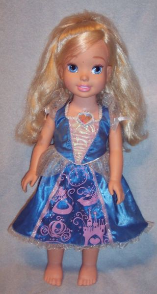 Disney Princess Cinderella Doll 20 " Sing Talk Light Up Dress Blonde Tollytots