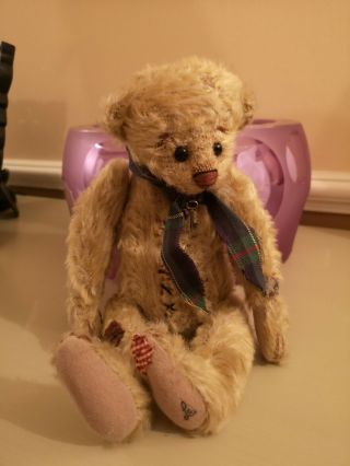 The Ganz Cottage Collectables Teddy Bear By Lorraine.  2000