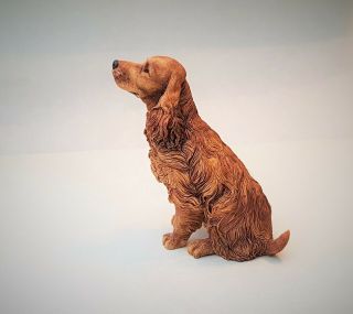 Dollhouse Miniature Sarah Hendry Spaniel Dog 1/12th