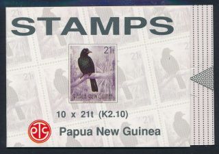 1993 Papua Guinea K2.  10 (may 1992) Short Booklet With Imprint Fine Mnh