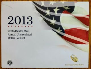 2013 - W U.  S.  Annual Uncirculated Dollar Coin Set Us - In Ogp -