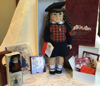 American Girl Doll Molly Mcintire Retired Pleasant Co And Many Accessories