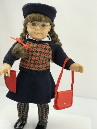 Pleasant Company American Girl Doll 18 Inch Molly Mcintire Meet Outfit Wide Body