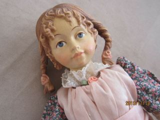 Dolfi Italian All Wooden Jointed 13 " Collectors Doll 1980 