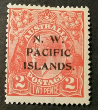 Nw Pacific Islands 1915 - 23 Kgv 2d Red Hinged G2