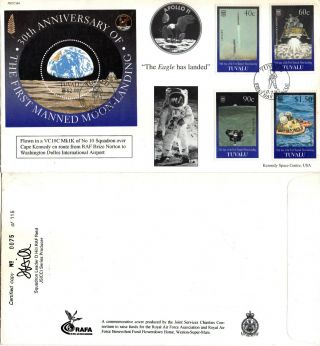 Tuvalu 1999 30th Anniversary Moon Landing Joint Services First Day Cover