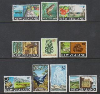 Zealand - 1967/70,  7c - $2 Definitive Set - M/m - Sg 870/9