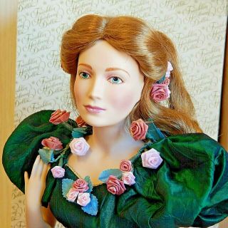 Rose Princess 1989 Franklin Mint/joyce Reavey 20 " Porcelain Doll