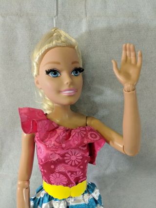 Barbie Doll 28 " Just Play Mattel In Dress,  Factory Hair (j1)