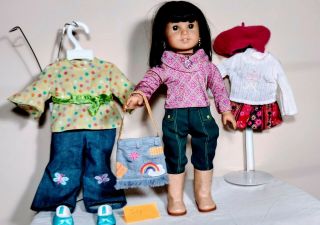 Ivy Ling Retired American Girl,  Meet Outfit And 2 Extra Outfits