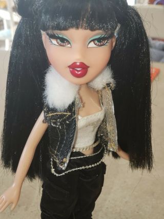 Bratz Girlz Nite Out Jade Doll Rooted Eyelashes Clothes Pants Jacket