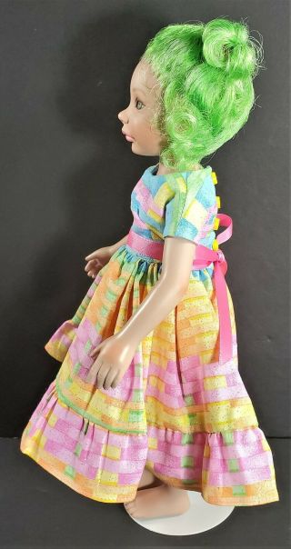 LeeAnn Doll,  Dress & Green Wig Denise’ Bastion Affordable Designs 11 