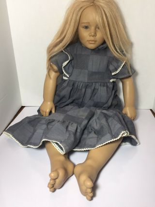 30” Annette Himstedt World Child Doll “malin” No.  1135 Blonde