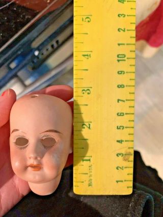 Small Vtg Antique Doll Head - Marked Germany.  2 1/2 X 1 1/2