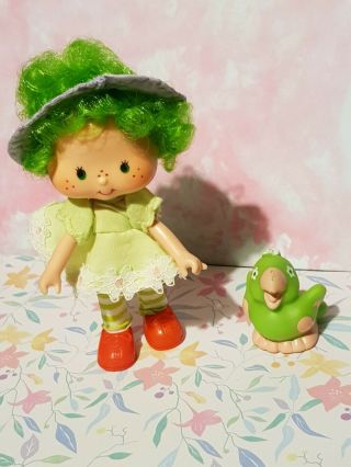 Vintage Strawberry Shortcake Doll Lime Chiffon And Pet 80s