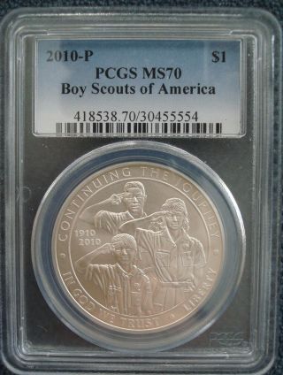 2010 P United States - 1 Dollar - Boy Scouts Of America Centennial - Silver