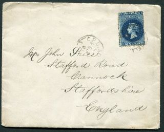 Australia (south Australia) 1881 6d Perf.  11½ - 12½ On Envelope To England