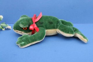 Vintage Mohair German Steiff Toy Froggy Frog Toad Id 2322,  00 Ugly Prince Kiss