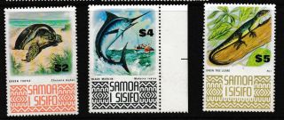 Decimal,  Pacific,  Samoa,  1972 Animals,  High Value $2,  $4 & $5,  Muh,  1908