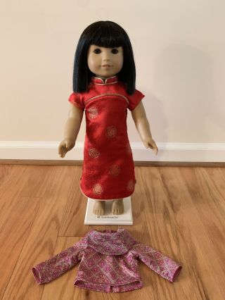 American Girl Doll Ivy Ling Asian Year Dress Meet Shirt